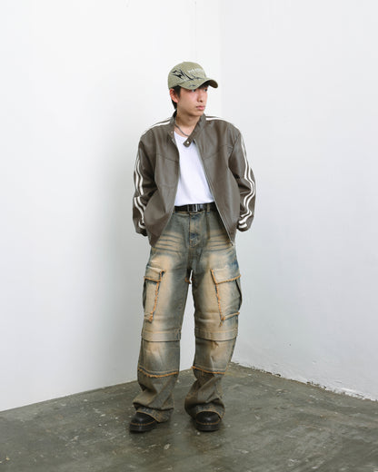 Frayed Trim Cargo Pant